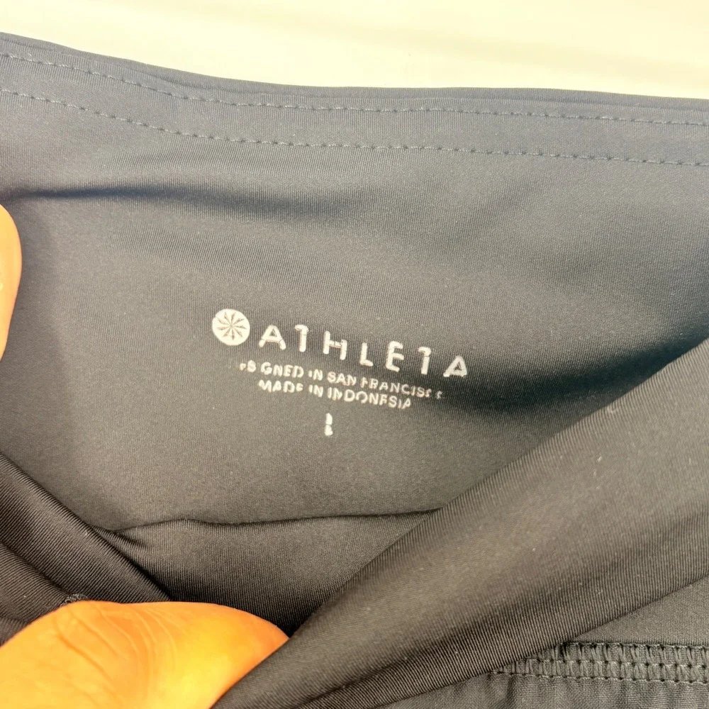 Athleta Women's Running Shorts Black Athletic Workout Training Gym‎